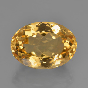 Citrino dourado natural 6,49ct, corte oval, VVS