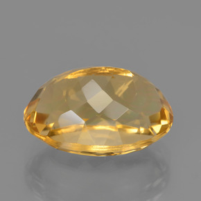 Citrino dourado natural 6,49ct, corte oval, VVS