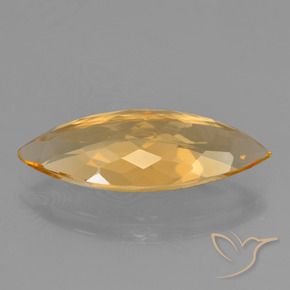 Citrino Laranja escuro-dourado Natural 5.22ct, Marquesa, VVS