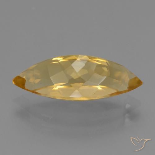 Citrino Laranja Dourado Profundo Natural 5.41ct, Marquesa, VVS