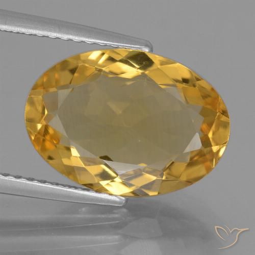 4.33ct Natural Dourado Escuro Citrino, oval, VVS-VS