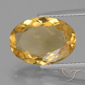 Citrino Dourado Escuro Natural 4.33ct, oval, VVS-VS