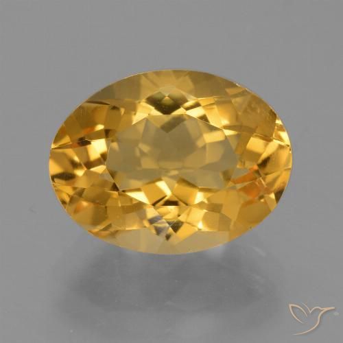 4.42ct Natural Laranja Dourado Profundo Citrino, oval, VS