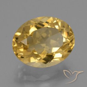 Citrino Dourado Médio-claro Natural 4.86ct, oval, VVS
