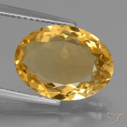 4.63ct Natural Dourado Escuro Citrino, oval, VVS