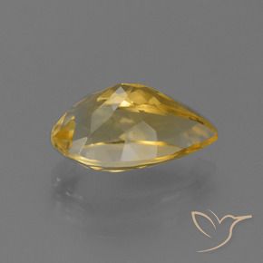 Citrino ouro brilhante Natural 4.32ct, Formato de pêra, VVS