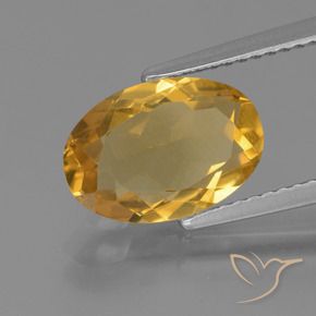 Citrino Laranja Dourado Profundo Natural 2.51ct, oval, VVS-VS