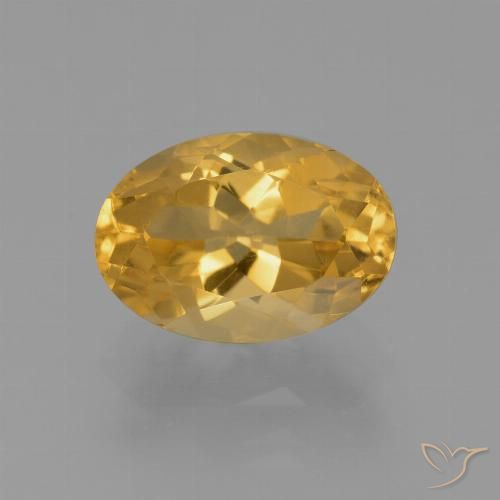 2.63ct Natural Dourado Médio-escuro Citrino, oval, VVS-VS