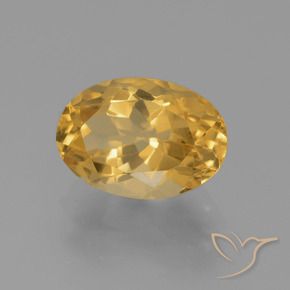 Citrino Dourado Médio-escuro Natural 2.63ct, oval, VVS-VS