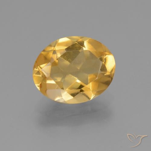 2.93ct Natural Laranja Dourado Profundo Citrino, oval, VVS-VS