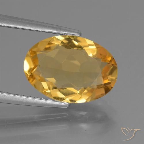 2.49ct Natural Dourado médio Citrino, oval, VVS-VS