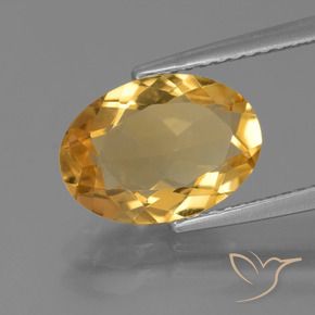 Citrino Dourado médio Natural 2.49ct, oval, VVS-VS
