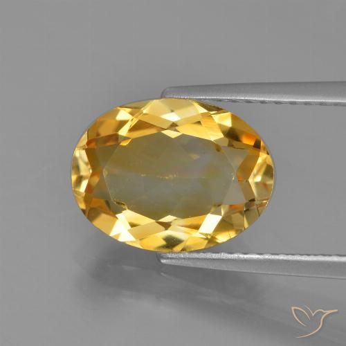 2.92ct Natural Dourado Escuro Citrino, oval, VVS-VS