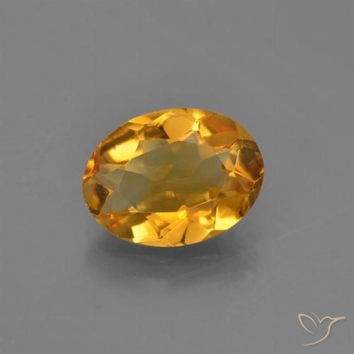 1.89ct Natural Laranja Profundo-Ouro Citrino, oval, VVS-VS
