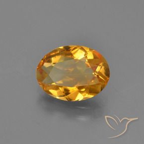 Citrino Laranja Profundo-Ouro Natural 1.89ct, oval, VVS-VS