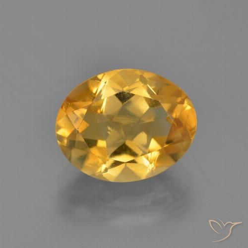 3.54ct Natural Laranja Dourado Profundo Citrino, oval, VVS-VS