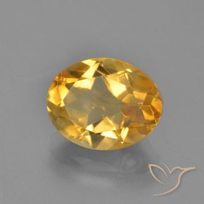Citrino Laranja Dourado Profundo Natural 3.54ct, oval, VVS-VS