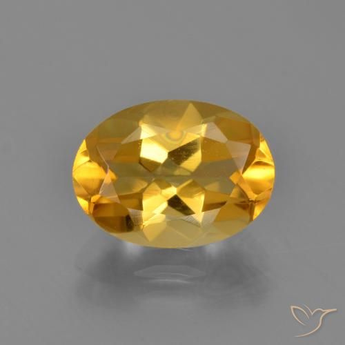 3.05ct Natural Dourado Escuro Citrino, oval, VVS-VS