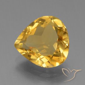 Citrino ouro brilhante Natural 4.02ct, Formato de pêra, VVS-VS
