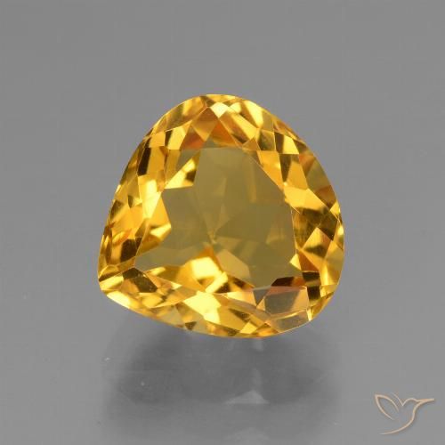 3.27ct Natural Dourado Escuro Citrino, Formato de pêra, VVS-VS
