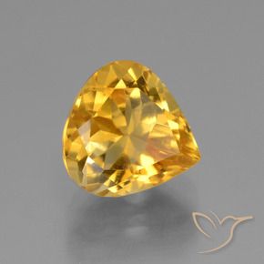Citrino Laranja Dourada Natural 2.83ct, Formato de pêra, VVS-VS