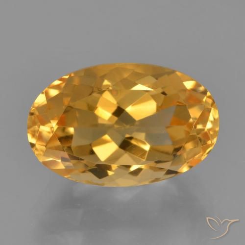 3.72ct Natural Laranja Profundo-Ouro Citrino, oval, VVS-VS