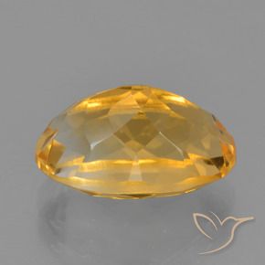 Citrino Laranja Profundo-Ouro Natural 3.72ct, oval, VVS-VS