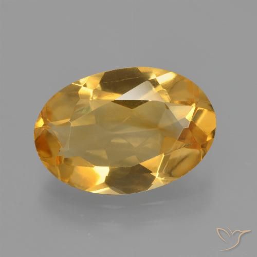 2.43ct Natural Laranja Dourado Profundo Citrino, oval, VVS-VS