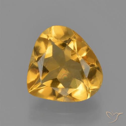 1.80ct Natural Laranja Dourado Profundo Citrino, Formato de pêra, VVS-VS