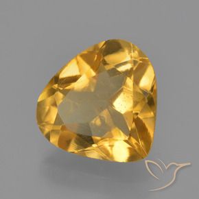 Citrino Laranja Dourado Profundo Natural 1.80ct, Formato de pêra, VVS-VS