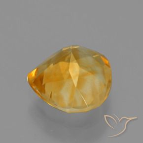 Citrino Laranja-Ouro Natural 1.33ct, Formato de pêra, VVS-VS