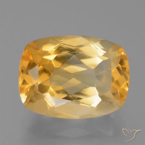 Citrino Laranja claro-dourado Natural 7.20ct, Almofada, VS