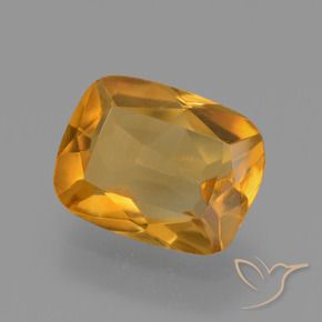 Citrino Laranja Médio Natural 2.27ct, Almofada, VVS-VS