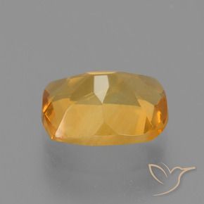 Citrino Laranja Profundo-Ouro Natural 1.54ct, Almofada, VVS-VS