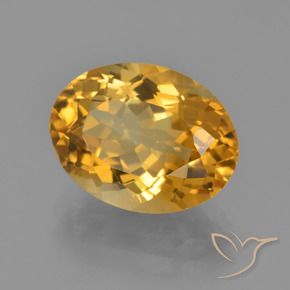Citrino Laranja-dourado médio-claro Natural 4.75ct, oval, VVS-VS