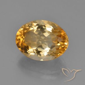 Citrino Dourado Médio-escuro Natural 5.69ct, oval, VVS-VS