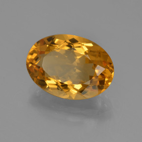 Citrino Ouro Natural 4.68ct, Corte Oval, VVS-VS