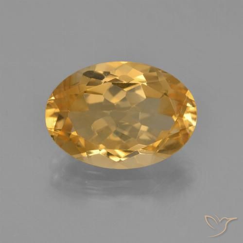 4.11ct Natural Laranja-Ouro Citrino, oval, VVS-VS