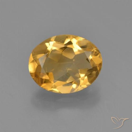 2.12ct Natural Laranja-Ouro Citrino, oval, VVS-VS