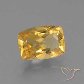 Citrino ouro brilhante Natural 3.12ct, Almofada, VS
