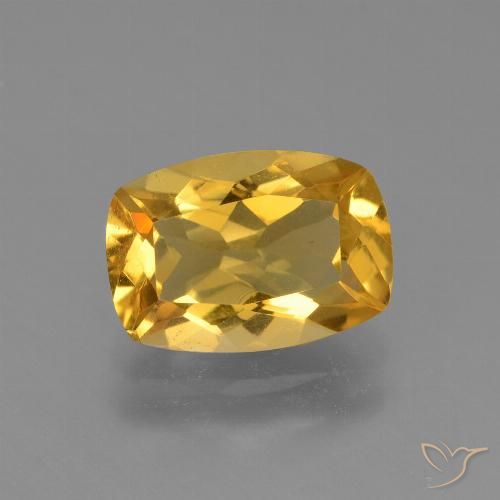 3.10ct Natural Dourado médio Citrino, Almofada, VVS-VS