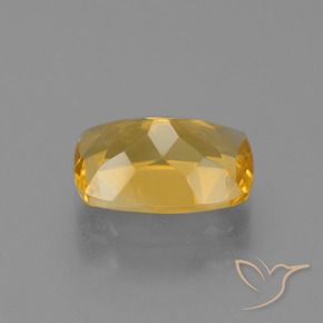 Citrino Dourado médio Natural 3.10ct, Almofada, VVS-VS