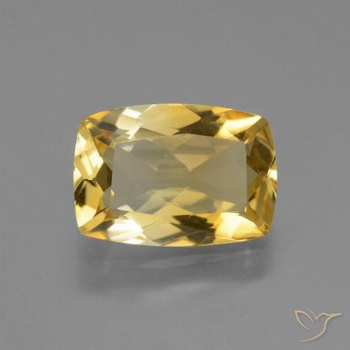 2.97ct Natural Dourado médio Citrino, Almofada, VVS-VS