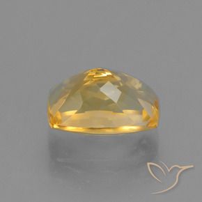 Citrino Laranja Dourado Profundo Natural 3.68ct, Almofada, VVS-VS