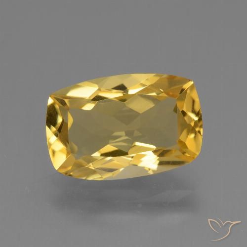 3.63ct Natural Dourado Citrino, Almofada, VVS-VS