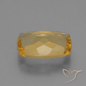 Citrino Dourado Médio-escuro Natural 3.58ct, Almofada, VVS-VS