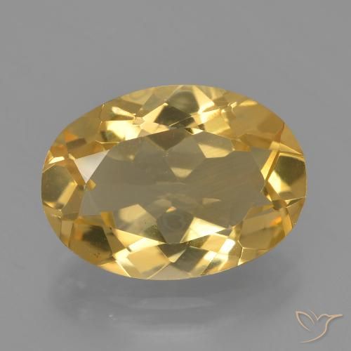 3.10ct Natural Dourado Médio-escuro Citrino, oval, VVS-VS