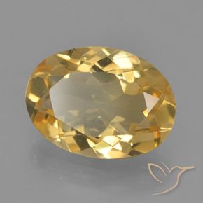 Citrino Dourado Médio-escuro Natural 3.10ct, oval, VVS-VS