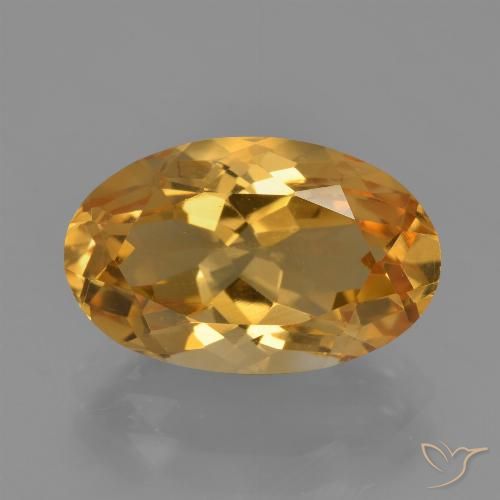 4.10ct Natural Dourado Médio-escuro Citrino, oval, VVS-VS, Photo A