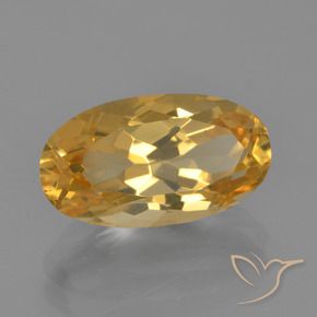 Citrino Laranja Dourado Profundo Natural 3.42ct, oval, VVS